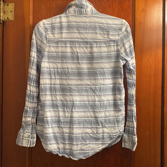 Light Blue and White Striped Button Down - Picture 2 of 4